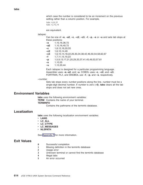 z/OS V1R9.0 UNIX System Services Command ... - Christian Grothoff