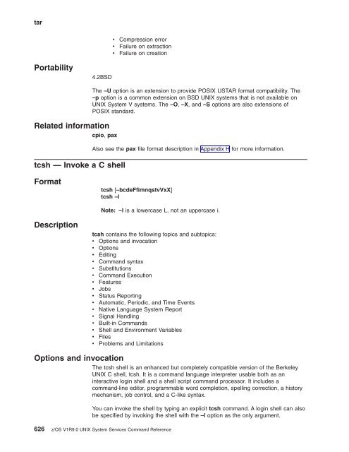 z/OS V1R9.0 UNIX System Services Command ... - Christian Grothoff