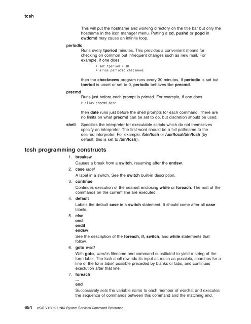 z/OS V1R9.0 UNIX System Services Command ... - Christian Grothoff