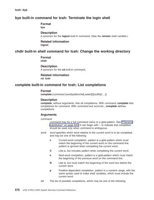 z/OS V1R9.0 UNIX System Services Command ... - Christian Grothoff