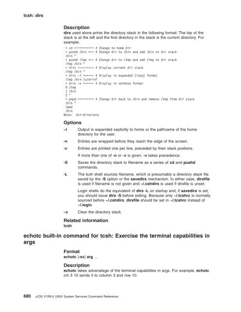 z/OS V1R9.0 UNIX System Services Command ... - Christian Grothoff