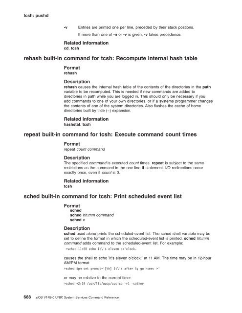 z/OS V1R9.0 UNIX System Services Command ... - Christian Grothoff