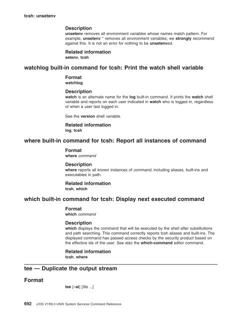 z/OS V1R9.0 UNIX System Services Command ... - Christian Grothoff