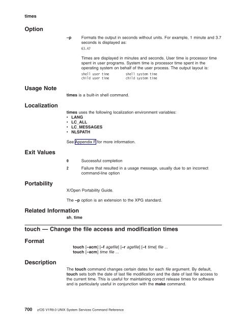 z/OS V1R9.0 UNIX System Services Command ... - Christian Grothoff