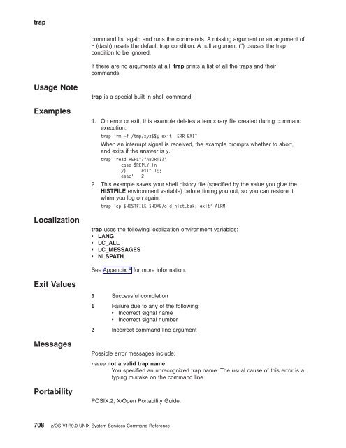 z/OS V1R9.0 UNIX System Services Command ... - Christian Grothoff