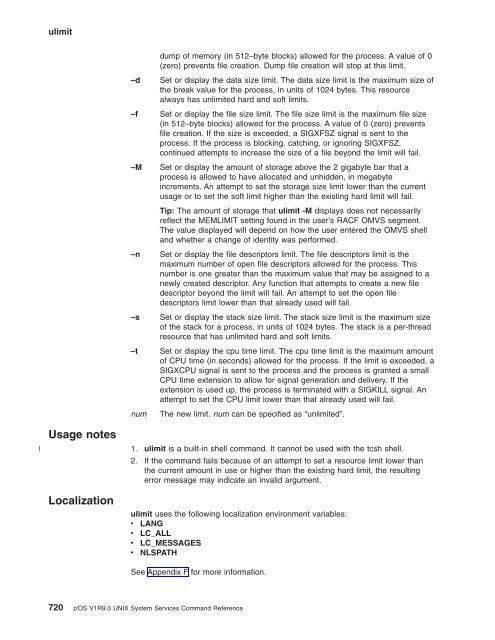 z/OS V1R9.0 UNIX System Services Command ... - Christian Grothoff