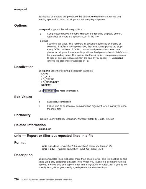 z/OS V1R9.0 UNIX System Services Command ... - Christian Grothoff