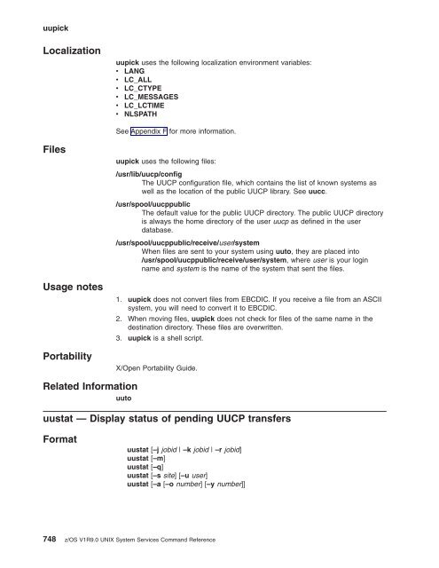 z/OS V1R9.0 UNIX System Services Command ... - Christian Grothoff