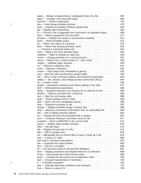 z/OS V1R9.0 UNIX System Services Command ... - Christian Grothoff