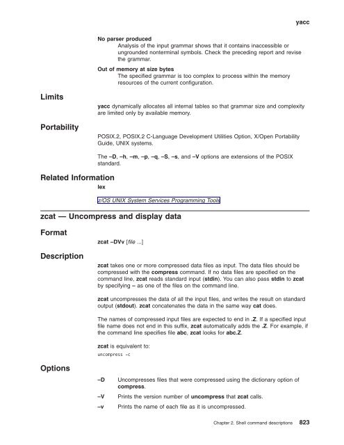 z/OS V1R9.0 UNIX System Services Command ... - Christian Grothoff