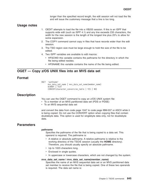 z/OS V1R9.0 UNIX System Services Command ... - Christian Grothoff