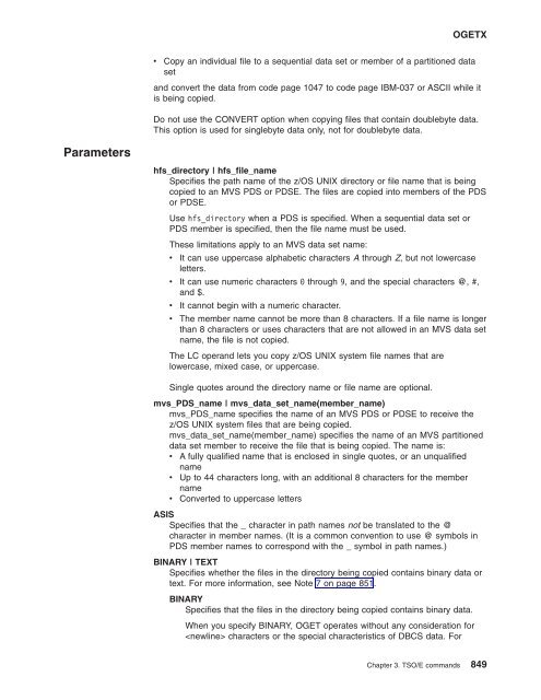 z/OS V1R9.0 UNIX System Services Command ... - Christian Grothoff