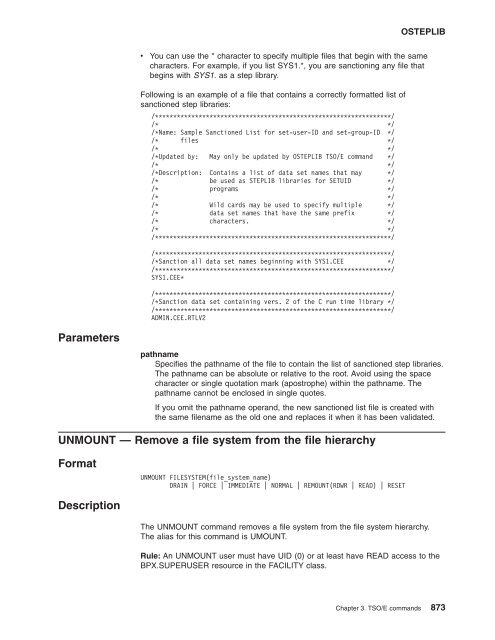 z/OS V1R9.0 UNIX System Services Command ... - Christian Grothoff