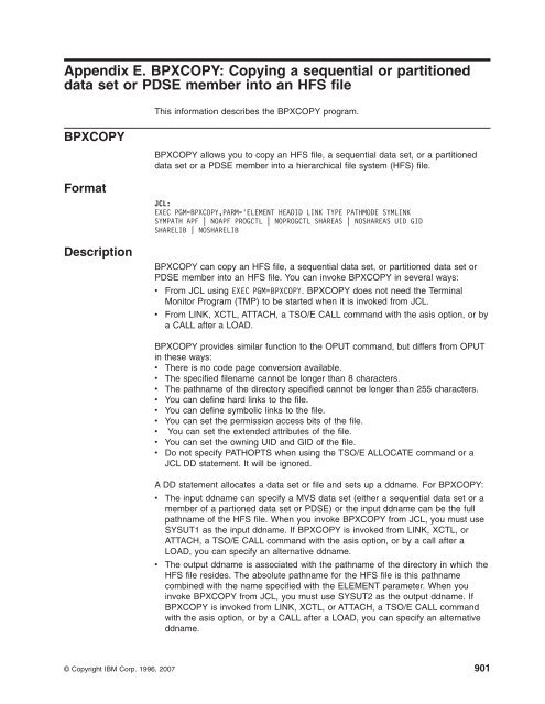 z/OS V1R9.0 UNIX System Services Command ... - Christian Grothoff