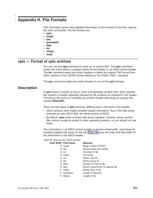 z/OS V1R9.0 UNIX System Services Command ... - Christian Grothoff