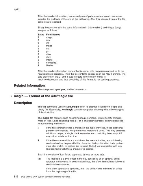 z/OS V1R9.0 UNIX System Services Command ... - Christian Grothoff