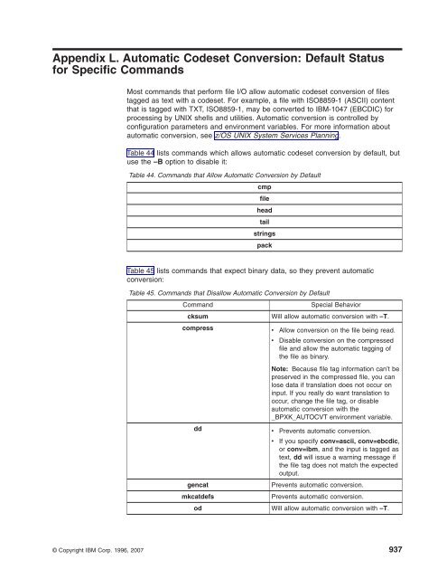 z/OS V1R9.0 UNIX System Services Command ... - Christian Grothoff