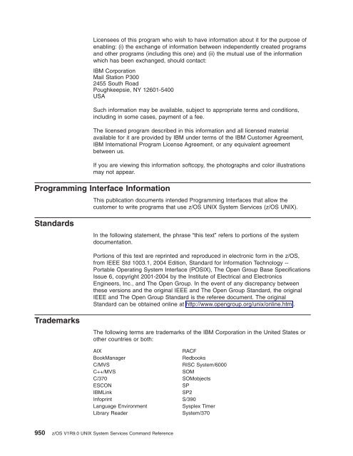 z/OS V1R9.0 UNIX System Services Command ... - Christian Grothoff