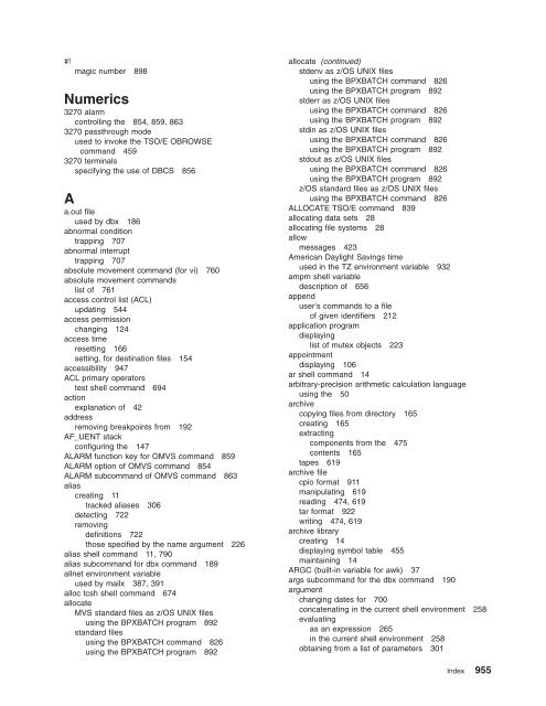 z/OS V1R9.0 UNIX System Services Command ... - Christian Grothoff