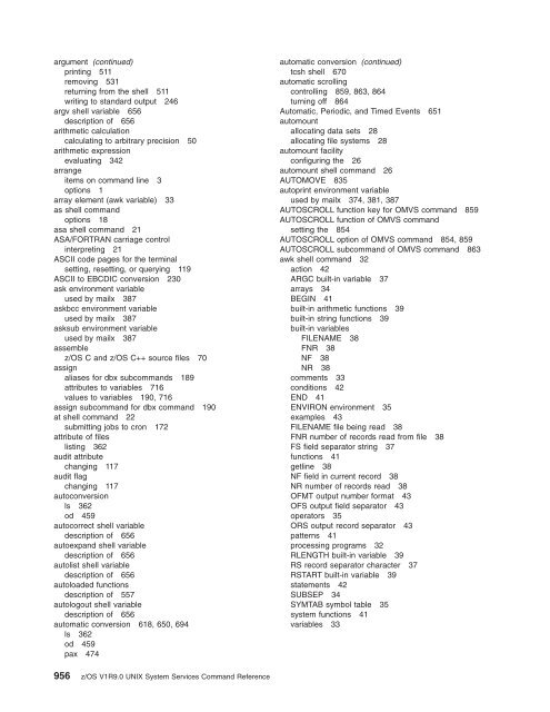 z/OS V1R9.0 UNIX System Services Command ... - Christian Grothoff