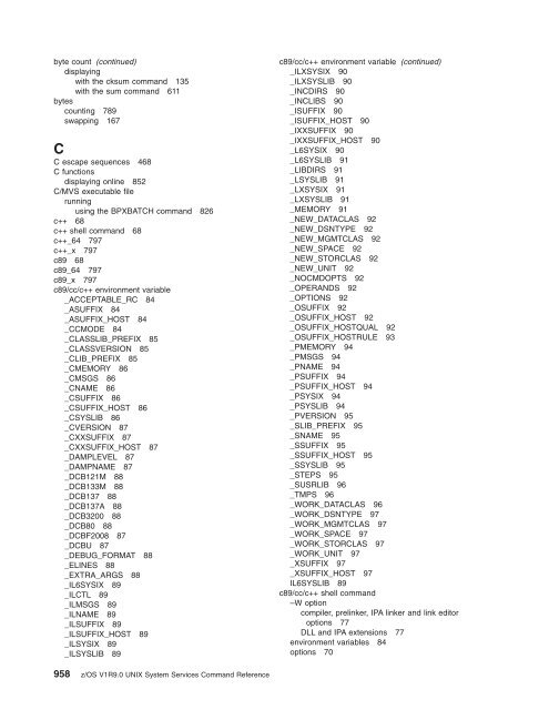 z/OS V1R9.0 UNIX System Services Command ... - Christian Grothoff