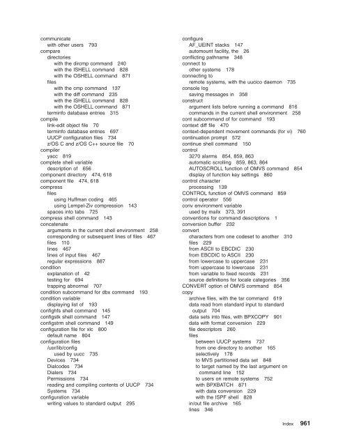 z/OS V1R9.0 UNIX System Services Command ... - Christian Grothoff