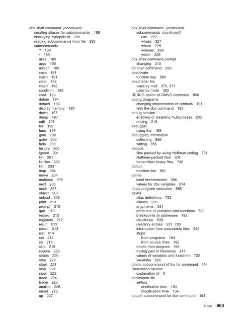 z/OS V1R9.0 UNIX System Services Command ... - Christian Grothoff