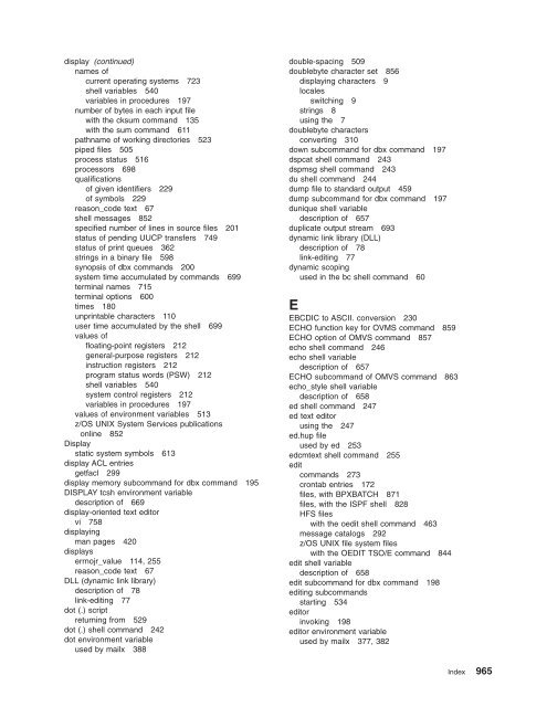 z/OS V1R9.0 UNIX System Services Command ... - Christian Grothoff