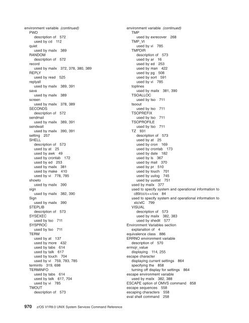 z/OS V1R9.0 UNIX System Services Command ... - Christian Grothoff