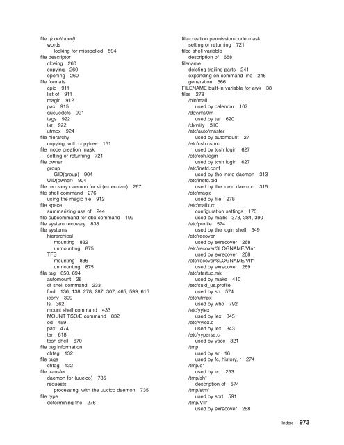 z/OS V1R9.0 UNIX System Services Command ... - Christian Grothoff