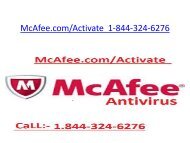 McAfee Antivirus  Support