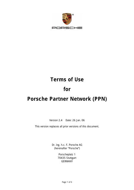 Ppn porsche home