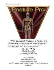 Posture Pro 7 Manual - PosturePro.com