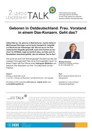 2. Leipzig Leadership Talk – Vortrag zur „Mutkultur“
