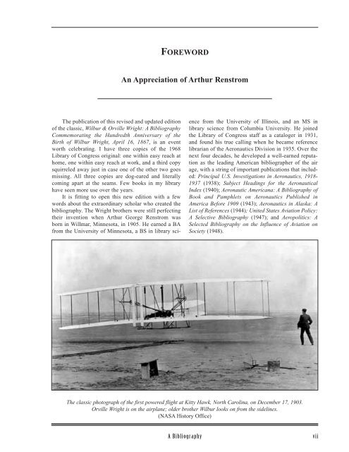 Published Writings of Wilbur and Orville Wright - NASA's History Office