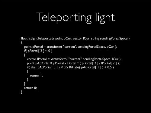 Portal - RenderMan