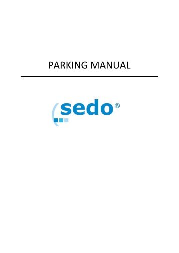 PARKING MANUAL - Sedo