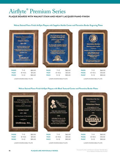 Trophy Hut Engraved Plaques Catalog