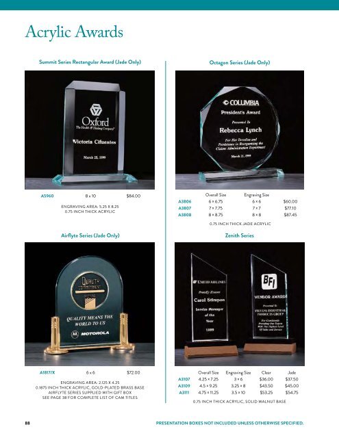 Trophy Hut Engraved Plaques Catalog