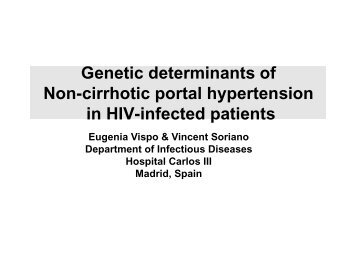 Genetic determinants of Non-cirrhotic portal hypertension in HIV ...