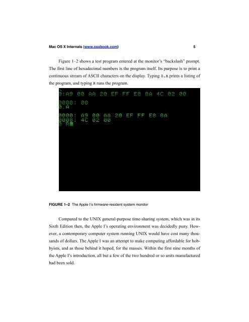 A Technical History of Apple's Operating Systems - Mac OS X Internals