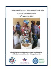 INP PPO Diagnostic Report Part 2 - Millennium Challenge Account ...