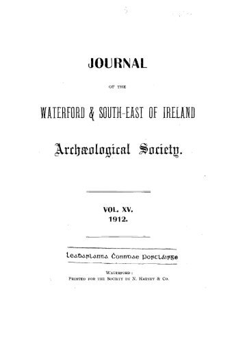 Journal of the waterford & South-East of - Waterford County Council