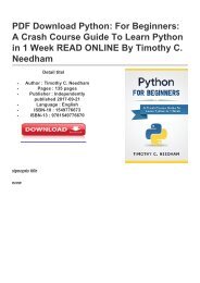 Python-For-Beginners-A-Crash-