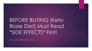  BEFORE BUYING Keto Blaze Diet Must Read SIDE EFFECTS First!