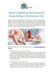 Hacks To Speed Up The Process Of House Selling In The Houston City