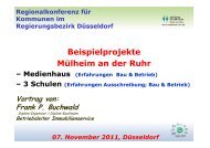 Vortrag Frank Buchwald - Stadt Mülheim / Ruhr