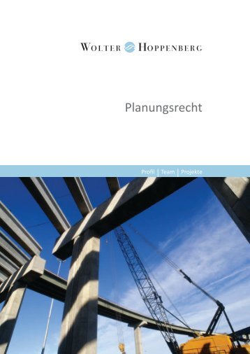 Planungsrecht - Wolter Hoppenberg