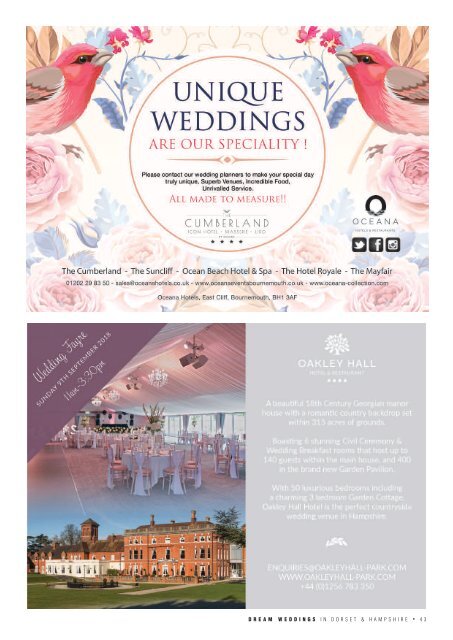 Dream Weddings Magazine - Dorset & Hampshire - issue.38