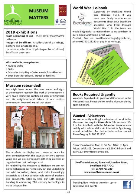 Swaffham Newsletter